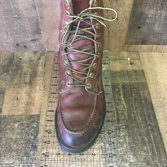 HERMAN SURVIVOR Brown Vintage Steel Toe Insulated Work Boots Mens 9 - Picture 3 of 12